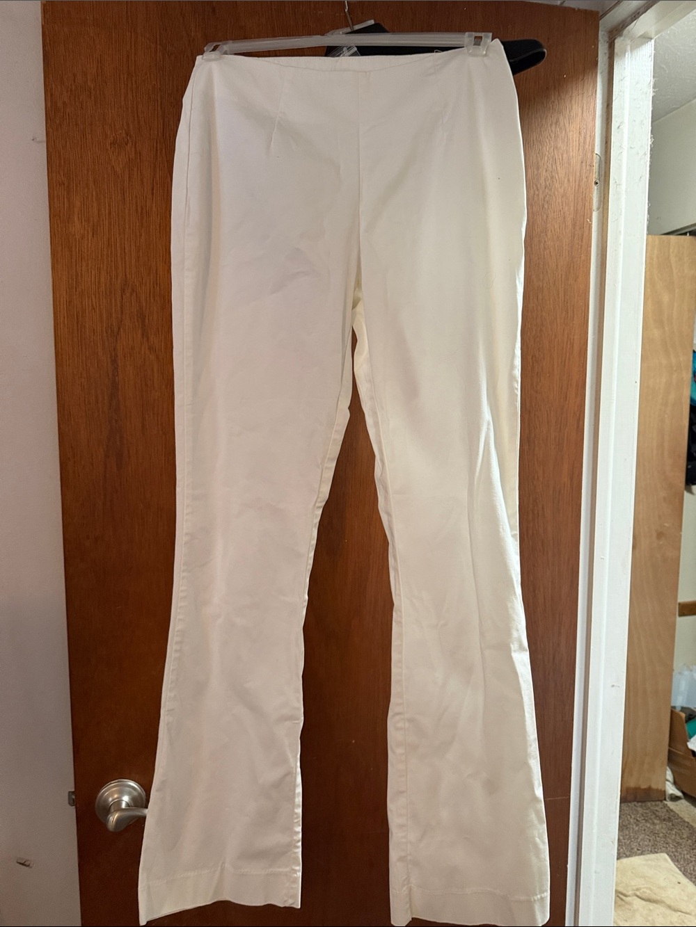 Boston Proper Cream Wide-Leg Pants